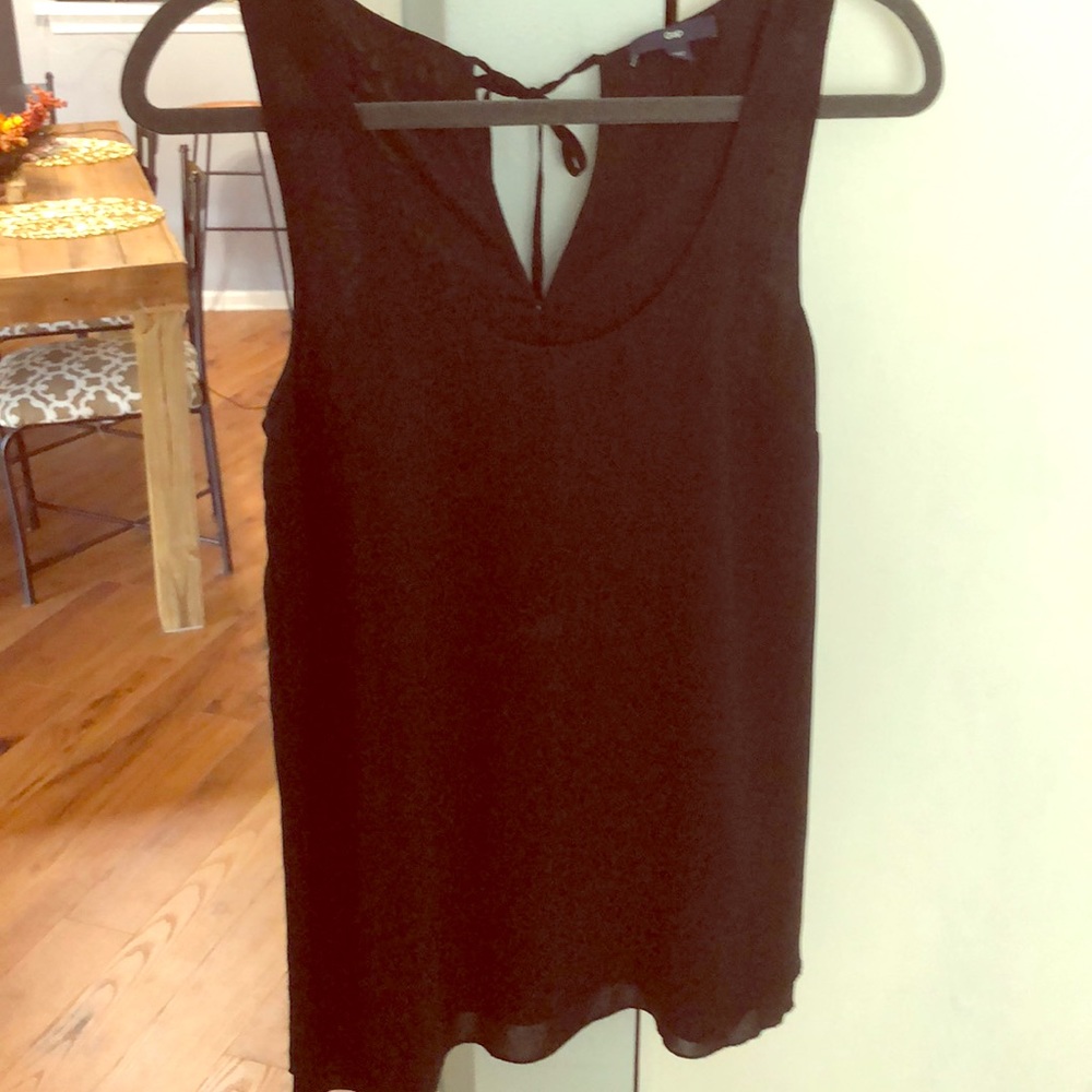 Black blousy tank